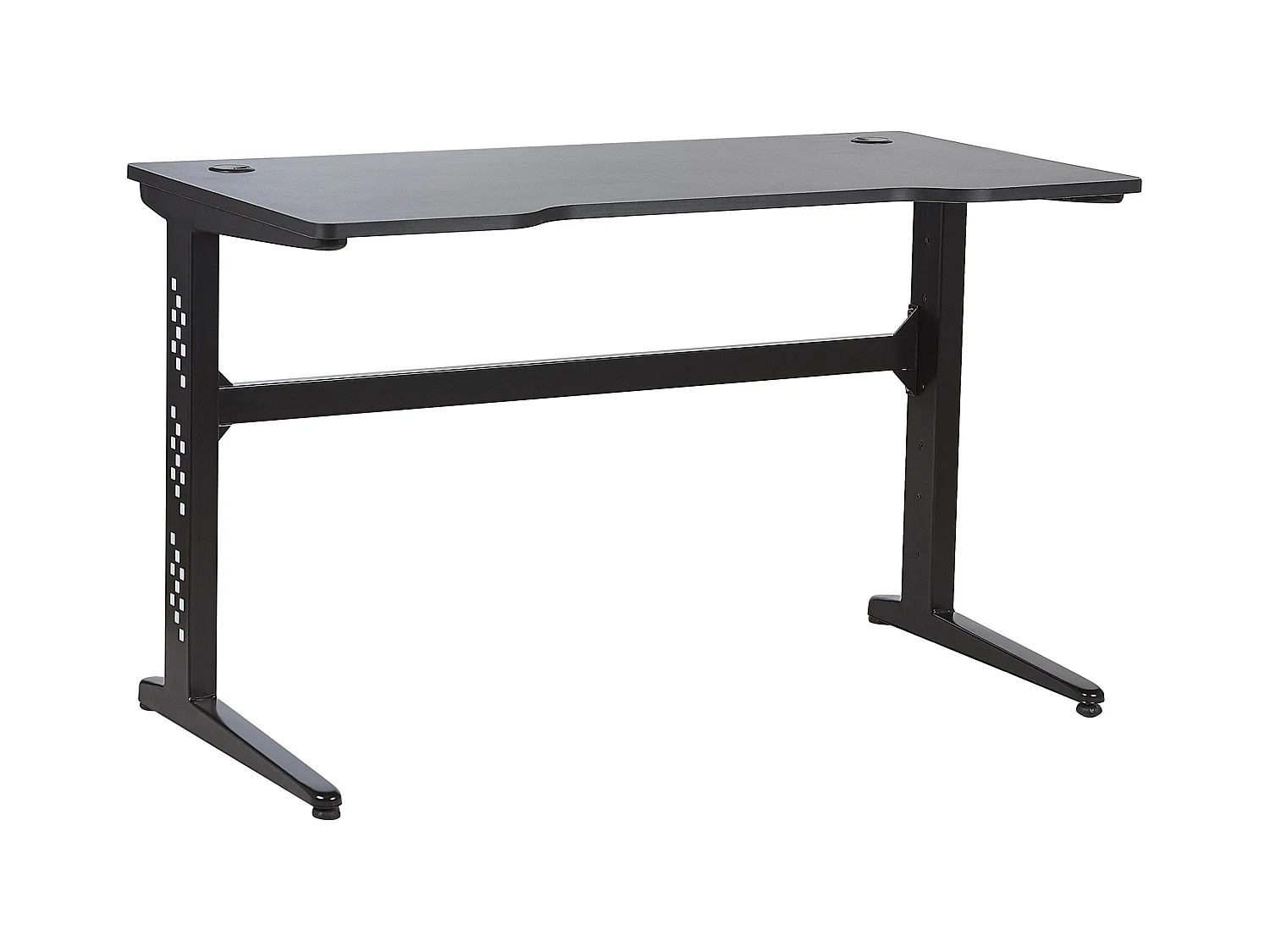 Biurko gamingowe RGB LED 120 x 60 cm czarne DEXTER