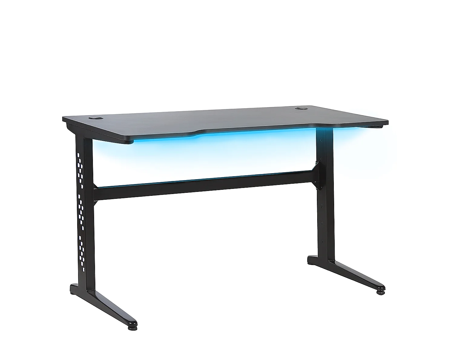 Secretária de jogos DEXTER Preto 120 cm 60 cm LED RGB
