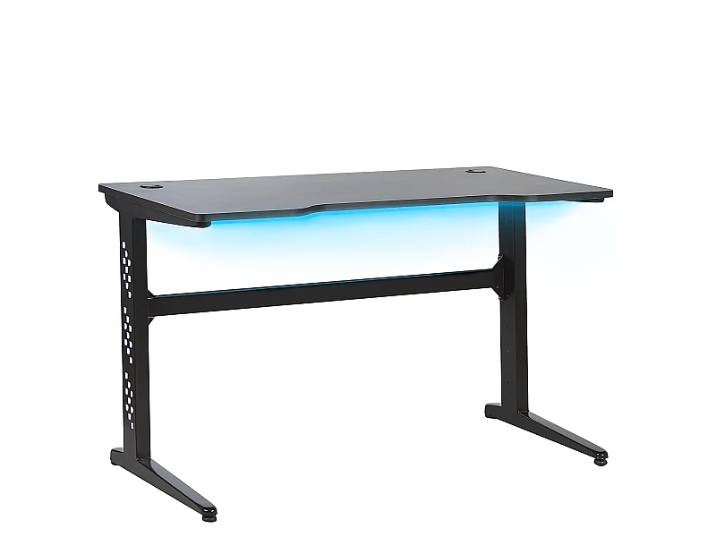 Gaming-Tisch DEXTER Schwarz 120 cm 60 cm RGB LED