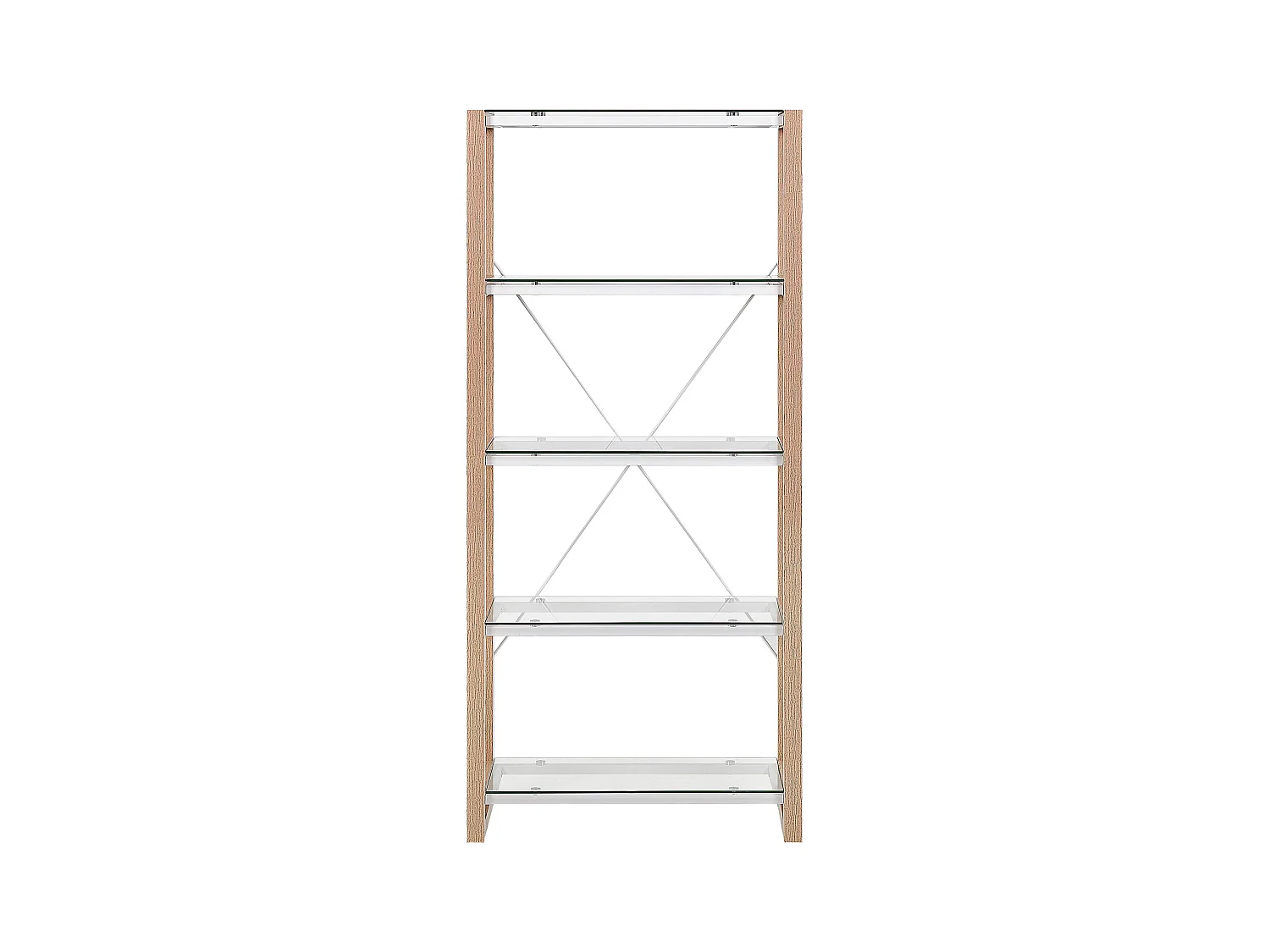 Étagère à 4 niveaux JENKS 152 cm Blanc
