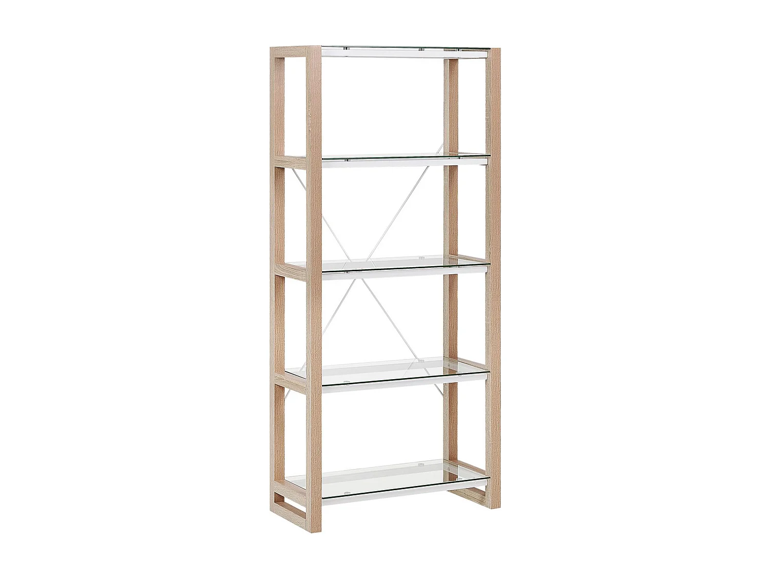 Bibliothèque 4 étagères JENKS 152 cm Blanc