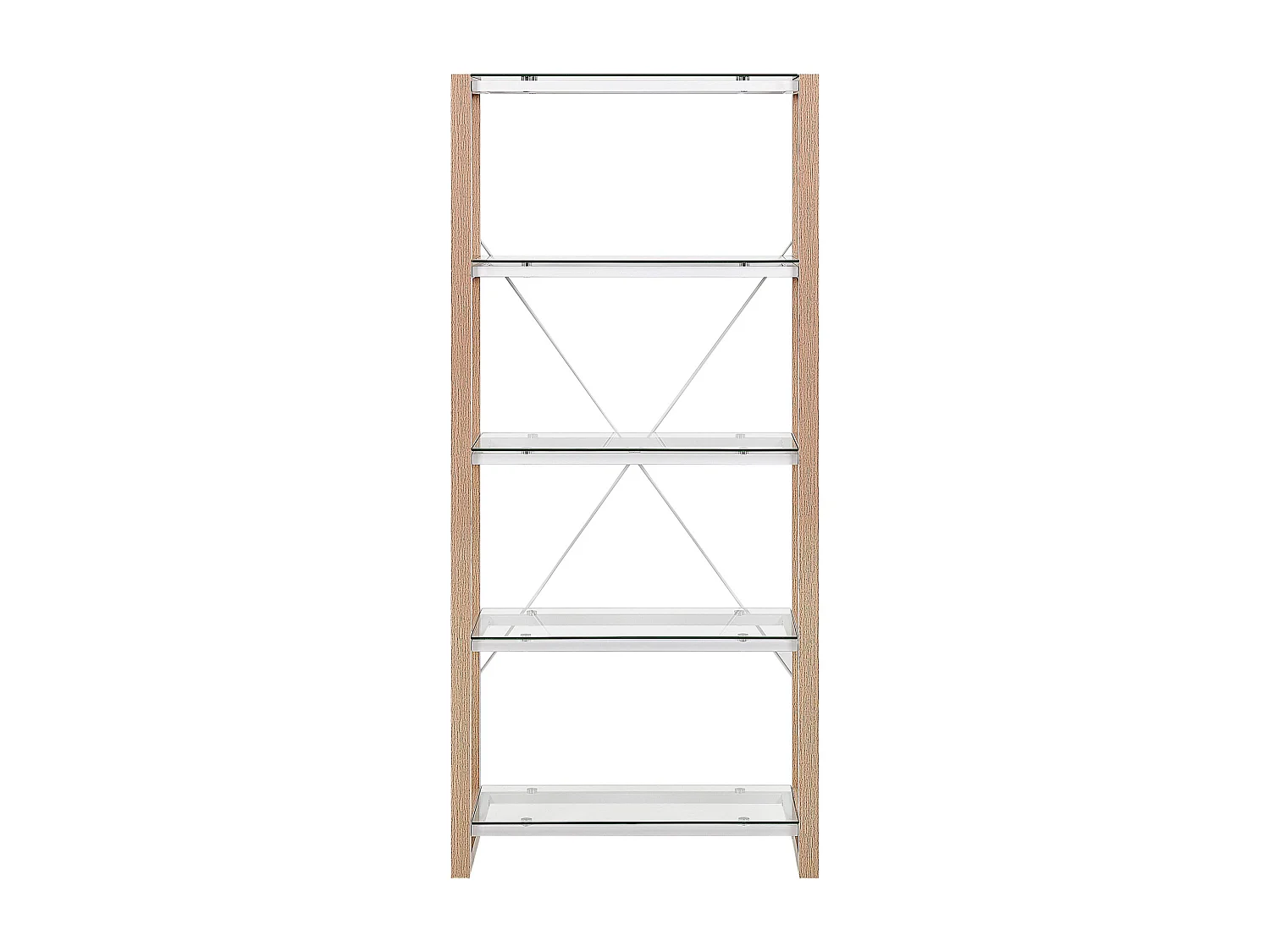 Bibliothèque 4 étagères JENKS 152 cm Blanc