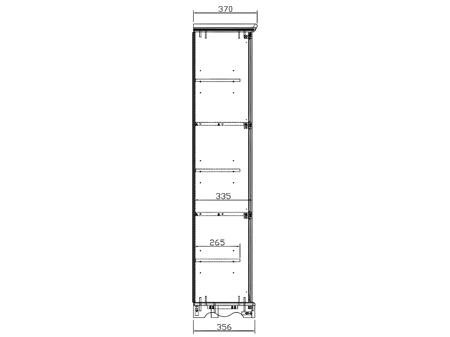 Bibliothèque Blanche Style Anglais 9 Portes Vitrées L163 H 170 P 37 cm