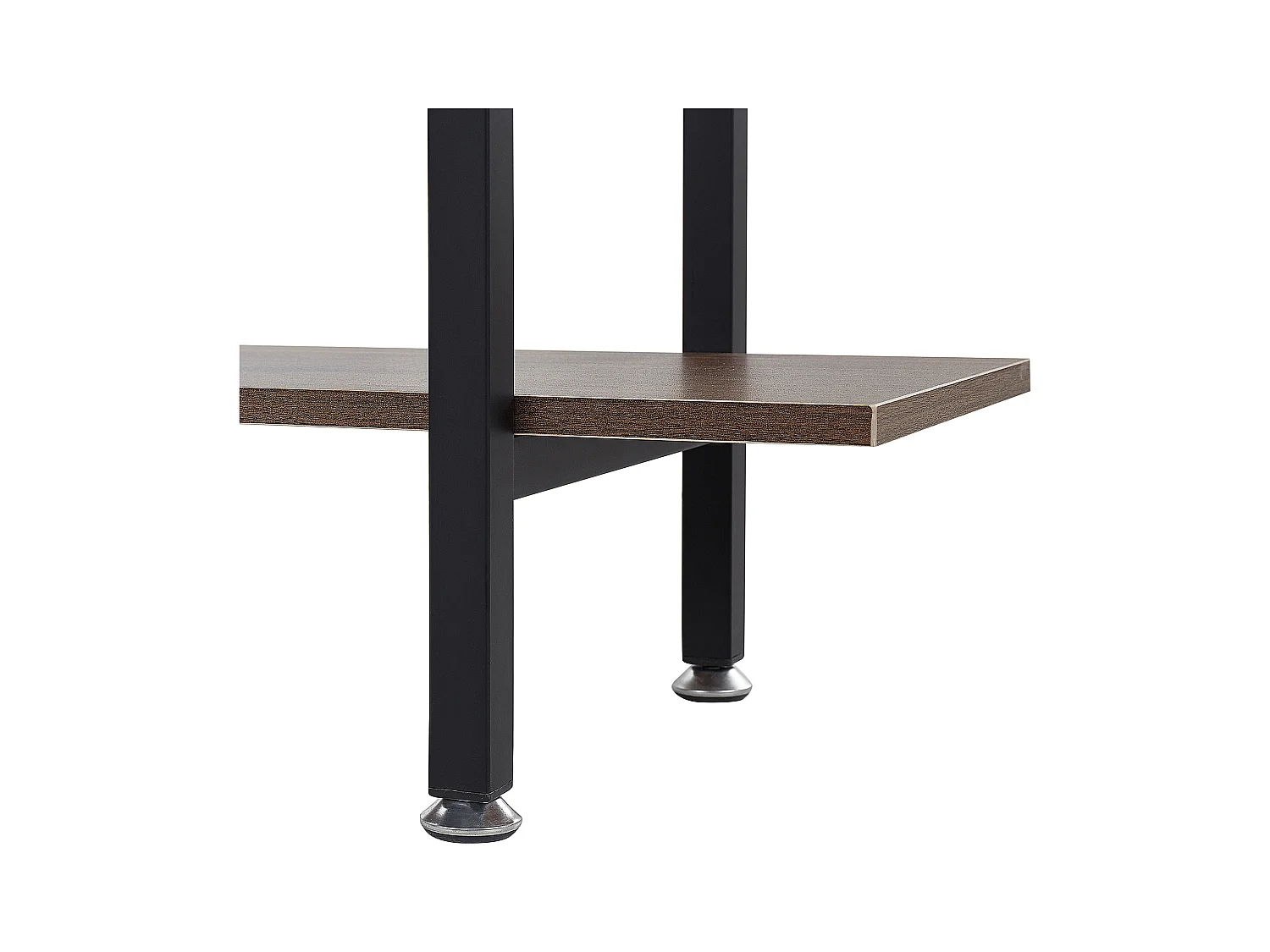 Modernes Bücherregal mit 4 Fächern dunkler Holzfarbton / schwarz Darby