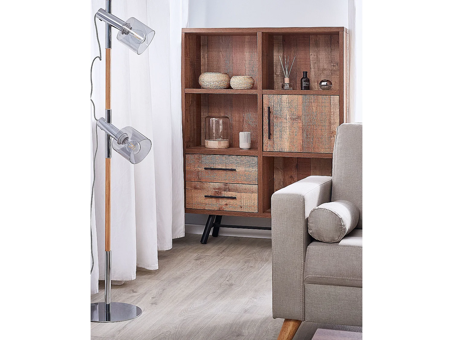 Meuble de rangement ATLANTA 131 cm Marron