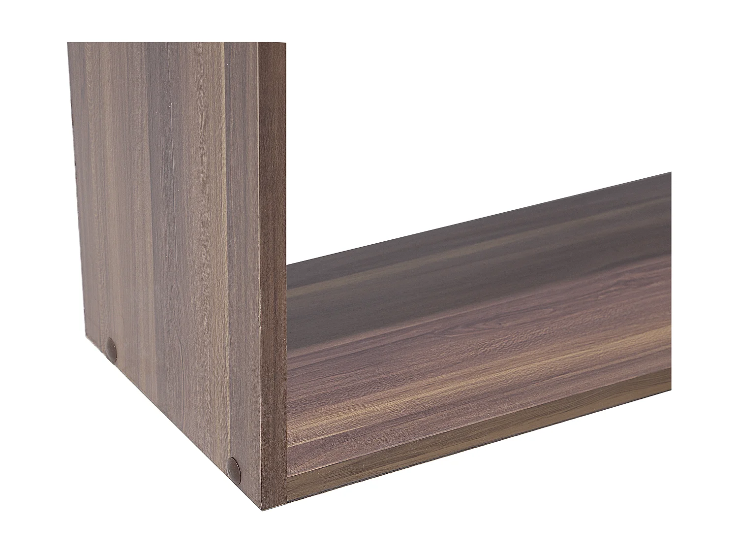 Originelles Regal 5 Fächer MDF-Platte dunkler Holzfarbton/weiß Orilla