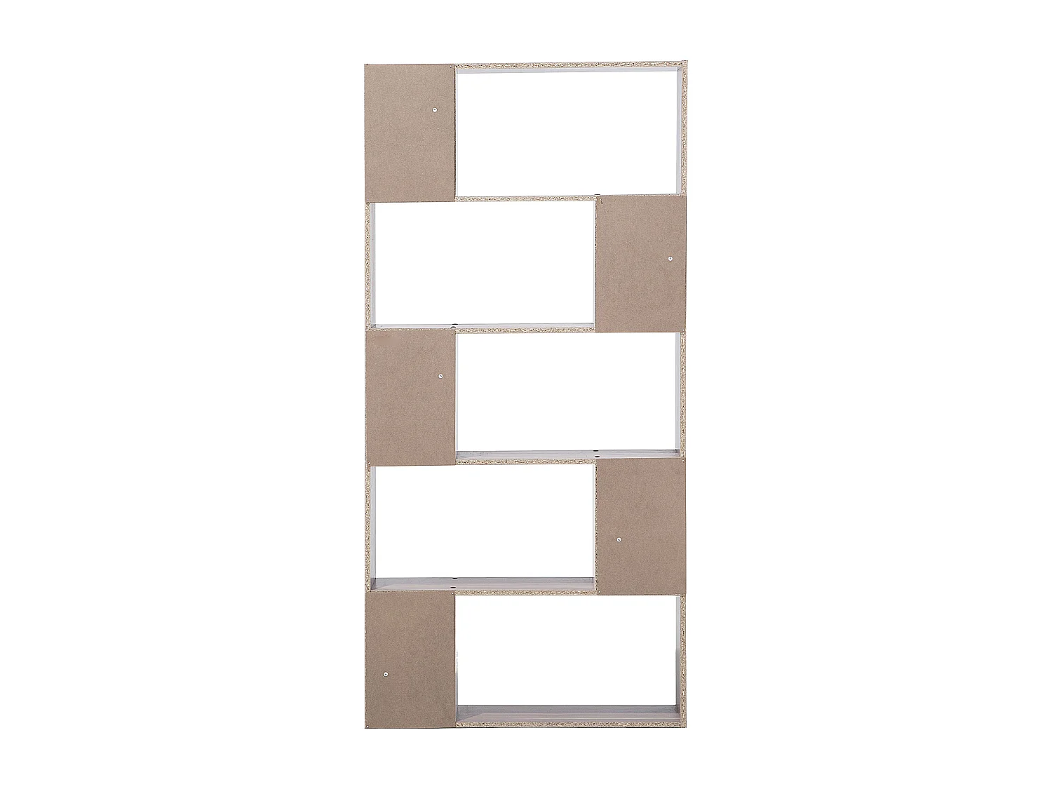 Estante com 5 prateleiras ORILLA 174 cm Castanho escuro