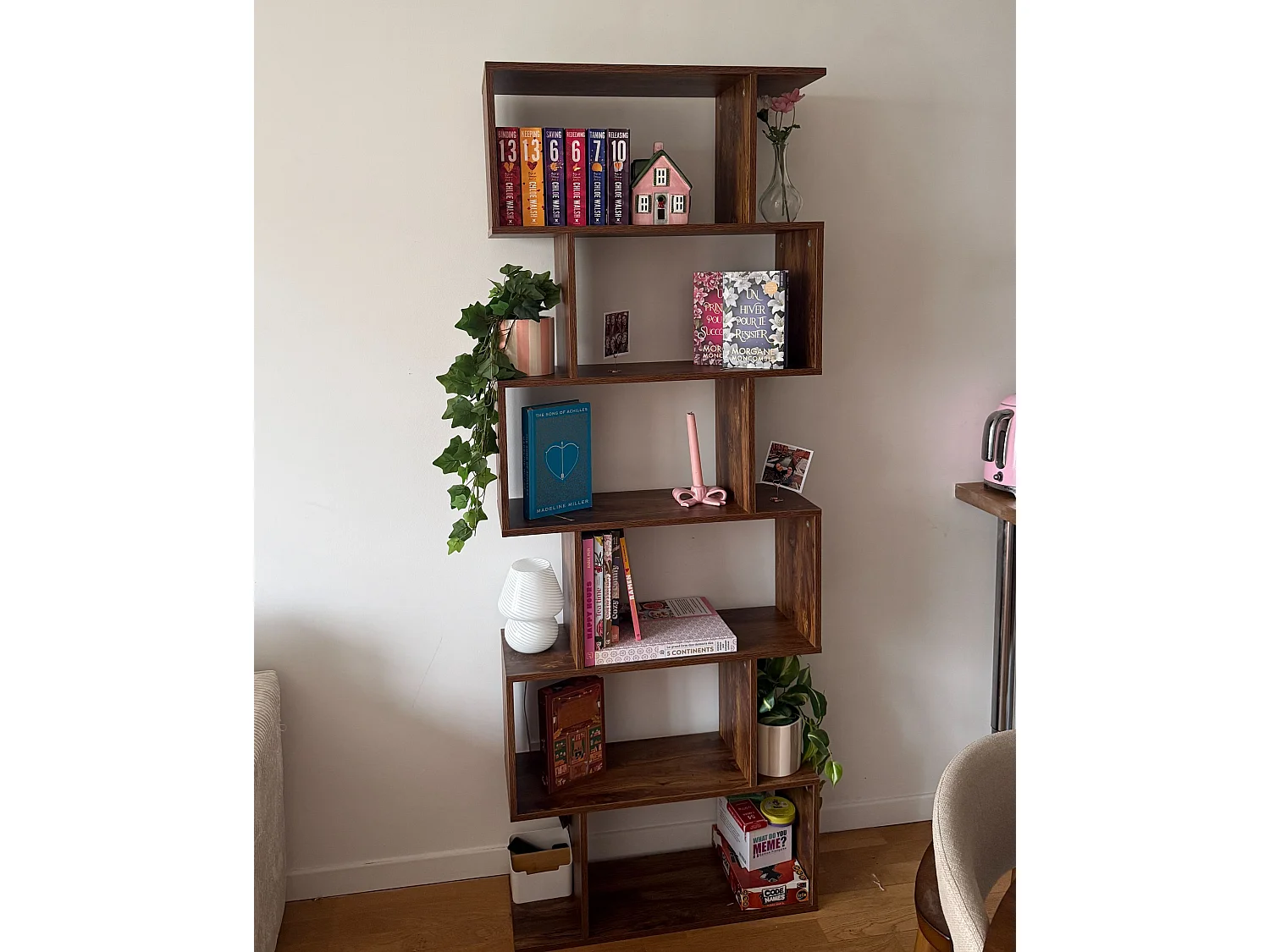Bücherregal mit 6 Fächern VALDOSA 191 cm Dunkelbraun