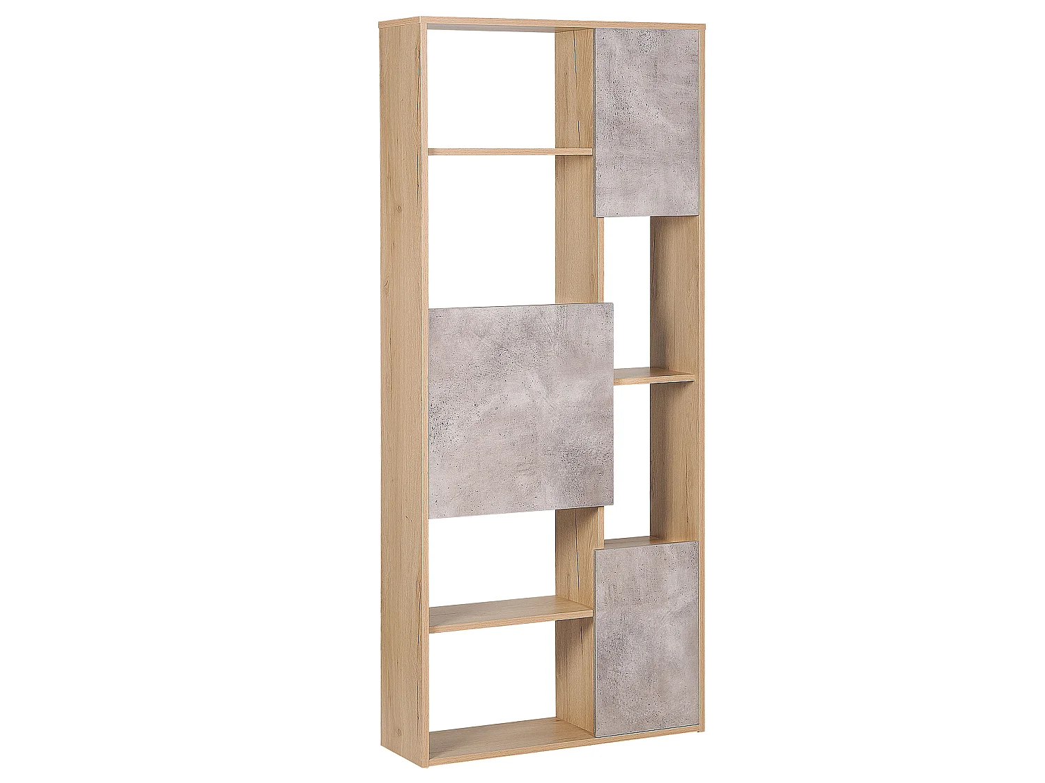 Bibliothèque GRADA 175 cm Marron clair/gris