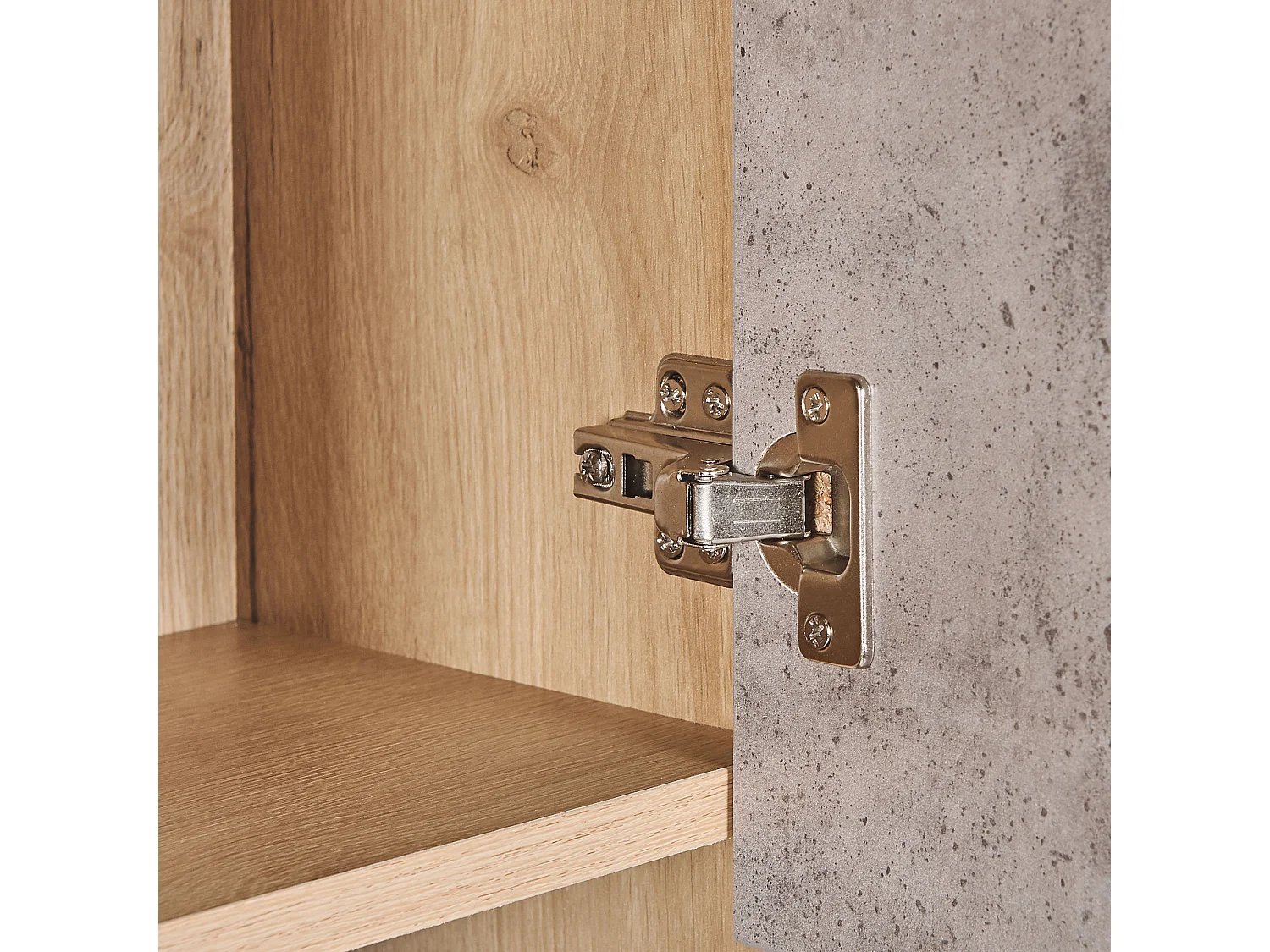 Bibliothèque GRADA 175 cm Marron clair/gris