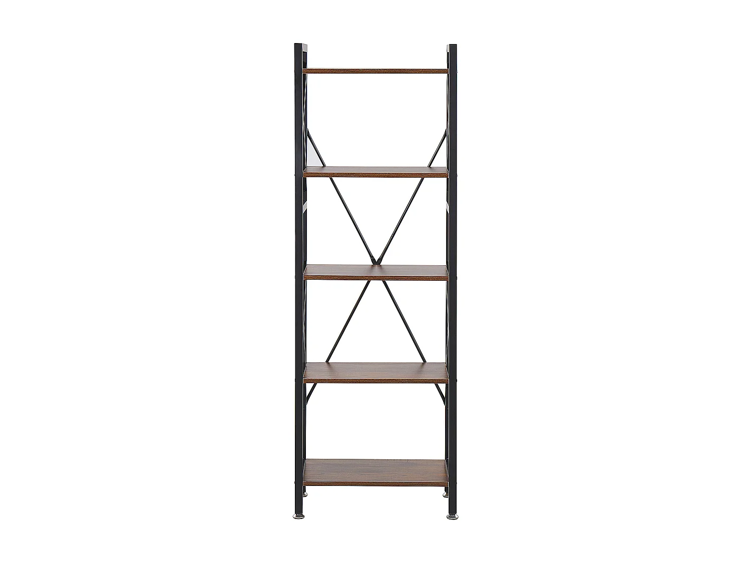 Bibliothèque 5 étagères DALE 150 cm Marron foncé