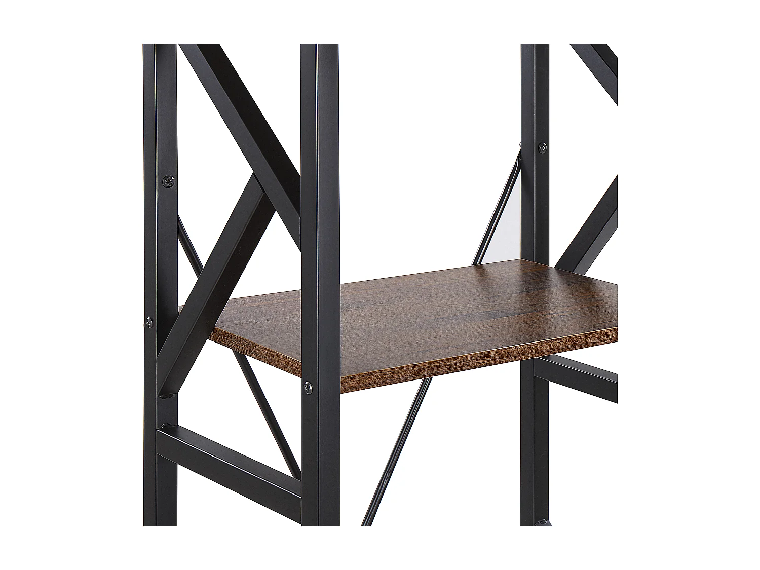 Bibliothèque 5 étagères DALE 150 cm Marron foncé