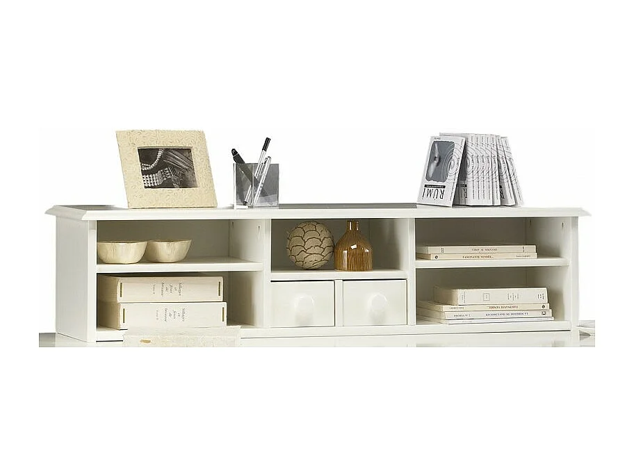 Ensemble Bureau et Bibliothèque blancs