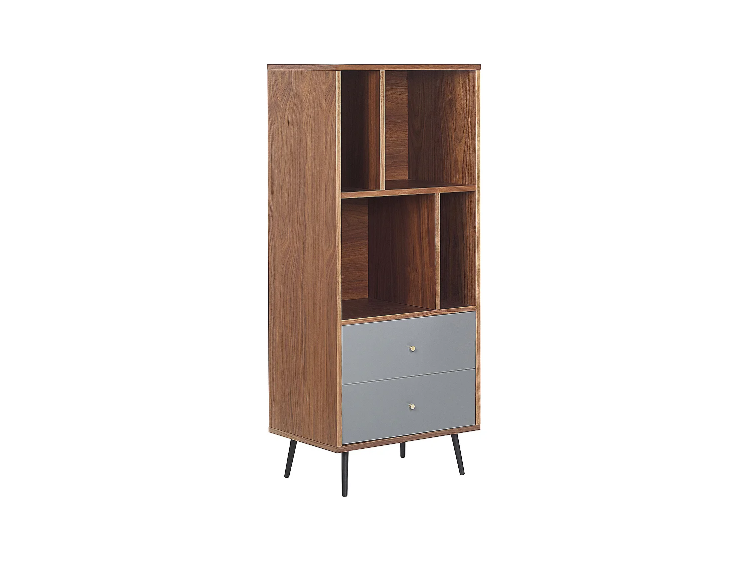 Boekenkast RICHMOND 139 cm Donker walnoothout