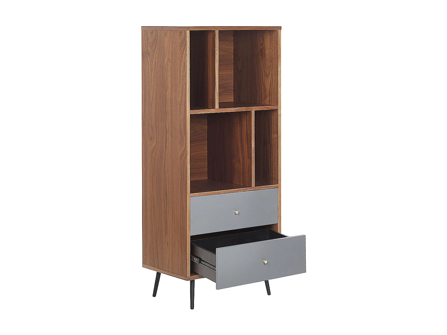 Regał RICHMOND 139 cm Orzech ciemny