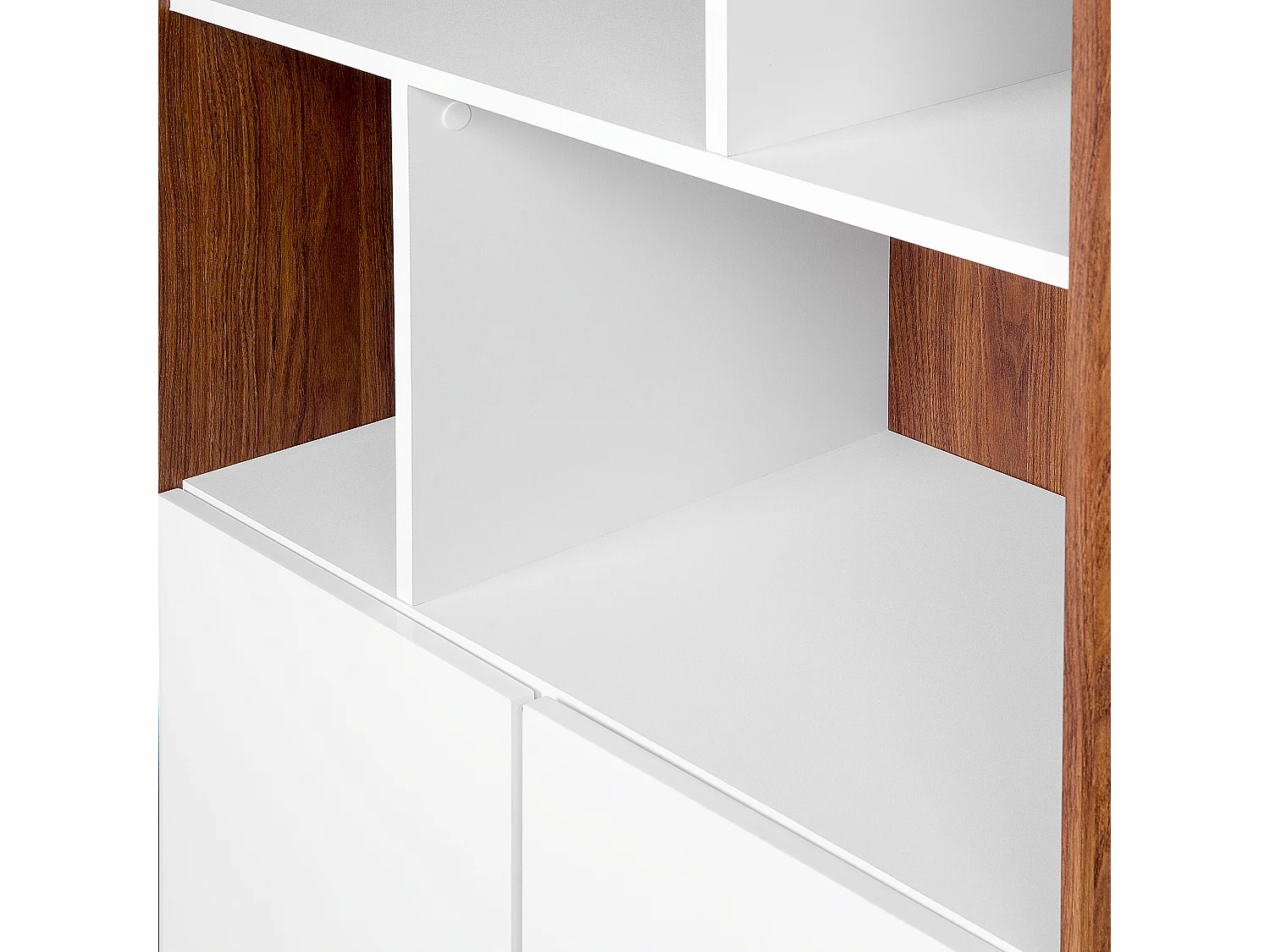 Regał COLUMBUS 182 cm Brązowy/ biały