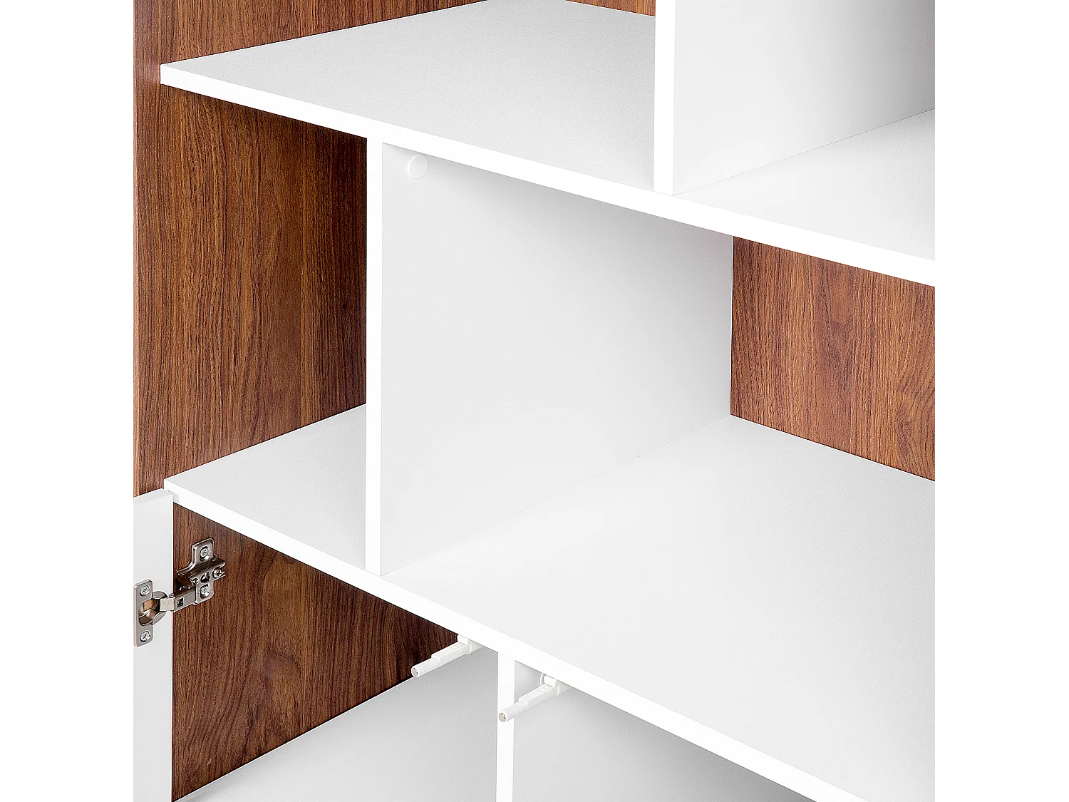 Regał COLUMBUS 182 cm Brązowy/ biały