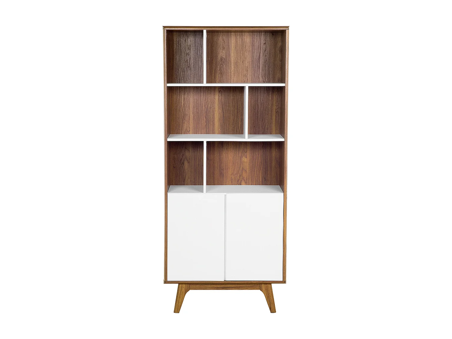 Etagère COLUMBUS 182 cm Marron/blanc