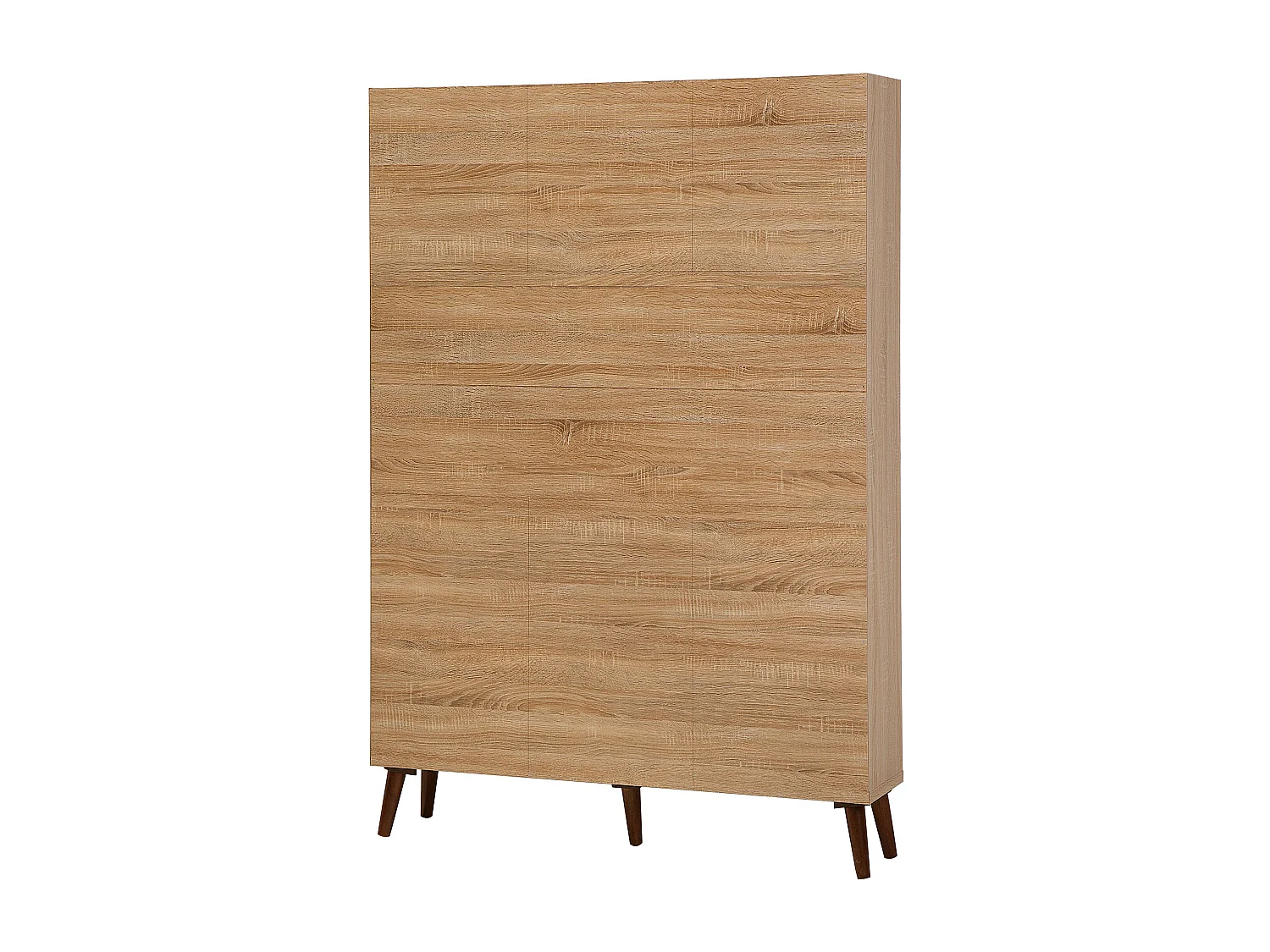 Boekenkast ALLOA Bewerkt hout 174 cm Lichtbruin/wit