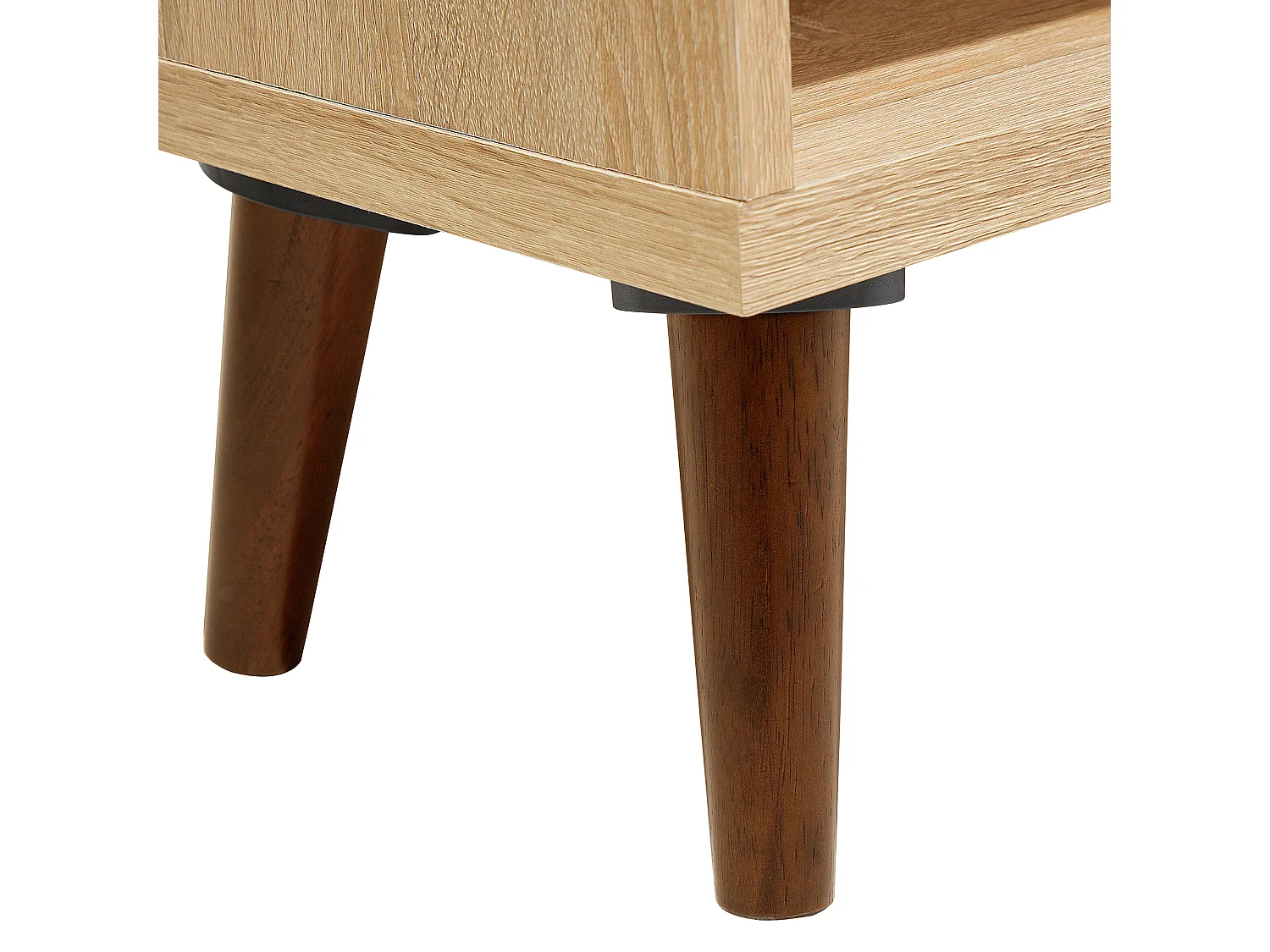 Boekenkast ALLOA Bewerkt hout 174 cm Lichtbruin/wit