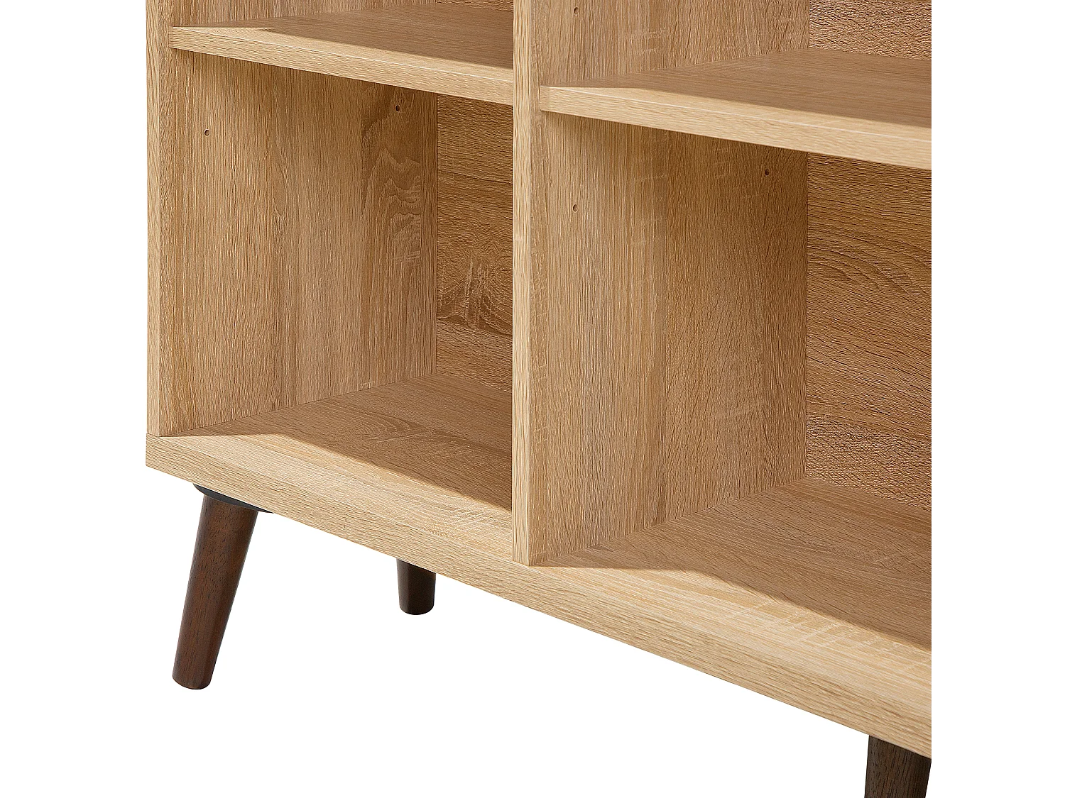 Estantería ALLOA Derivado de madera 174 cm Marrón claro/Blanco