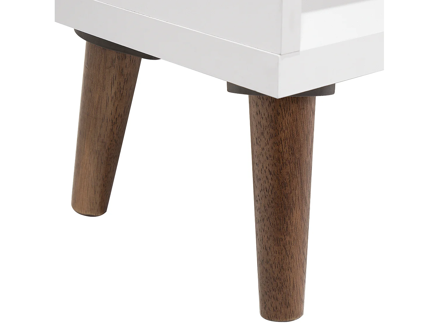 Bibliothèque avec 17 compartiments blanc et marron ALLOA