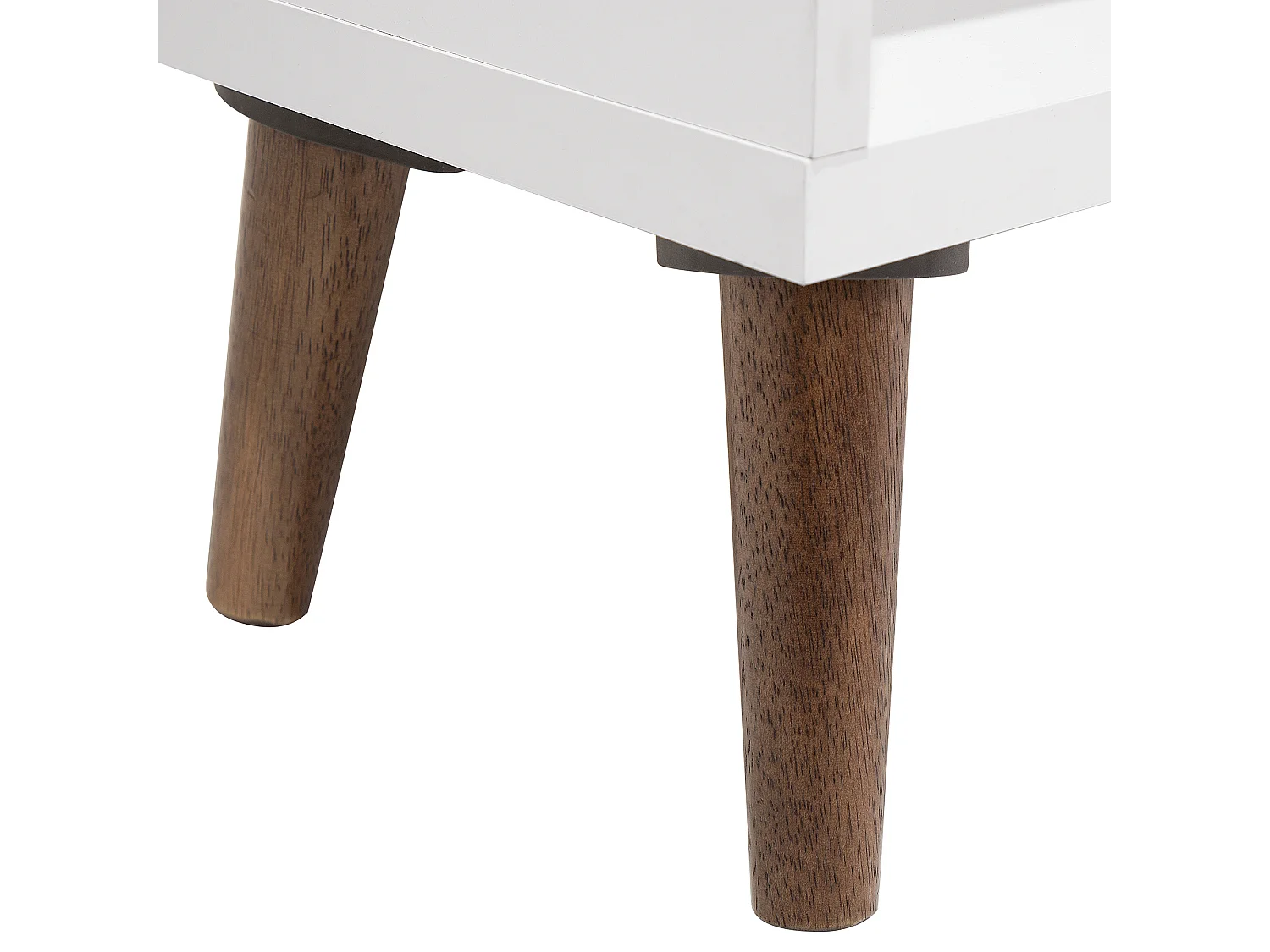 Bibliothèque avec 17 compartiments blanc et marron ALLOA