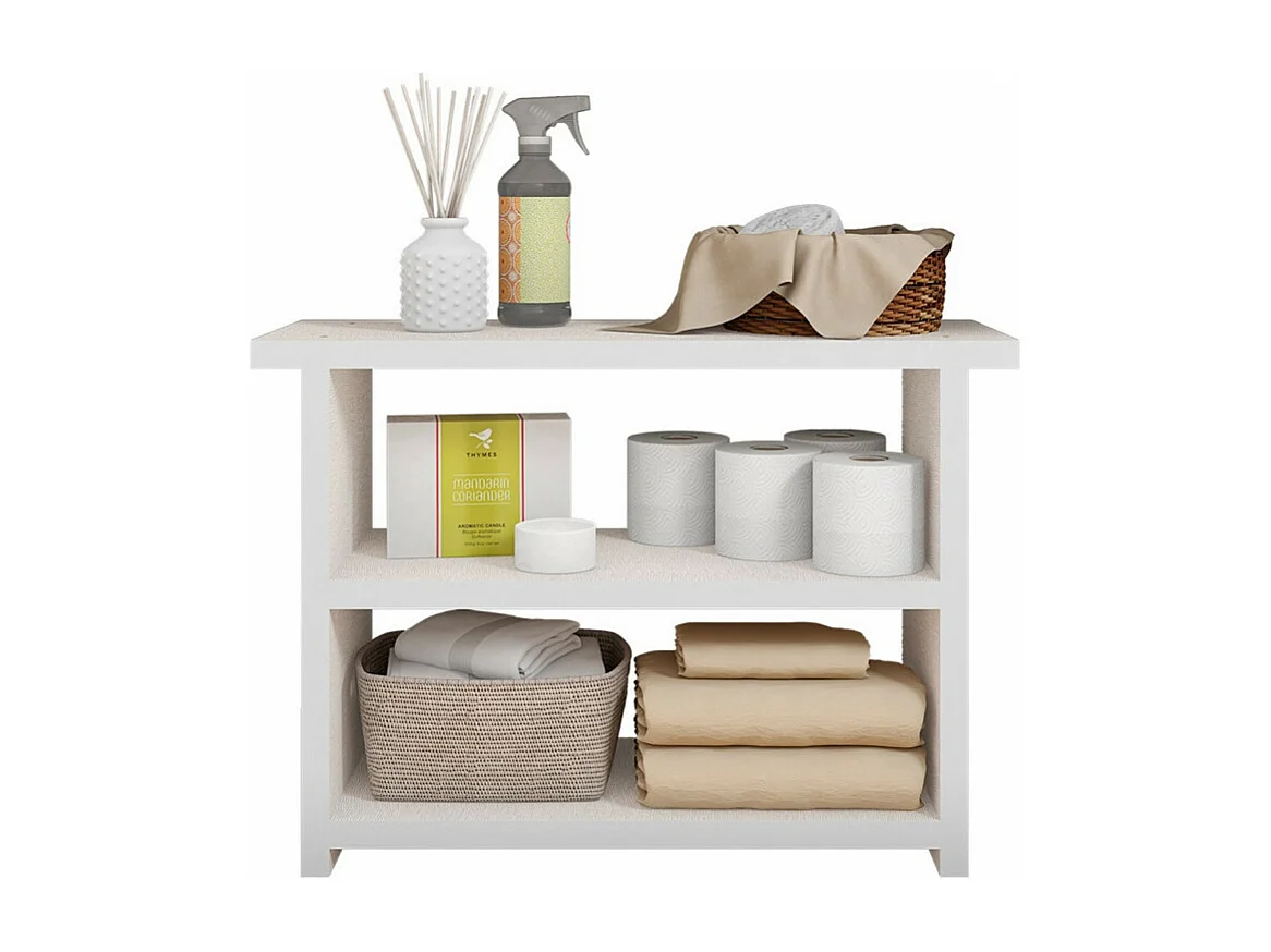 Etagère Multifonctions Chêne Clair 2 Niches L 68 H 47.5 P 25.4 cm