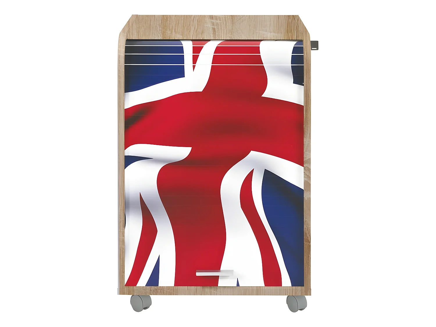 Caisson de Bureau Chêne Naturel - Coloris: Drapeau anglais 701