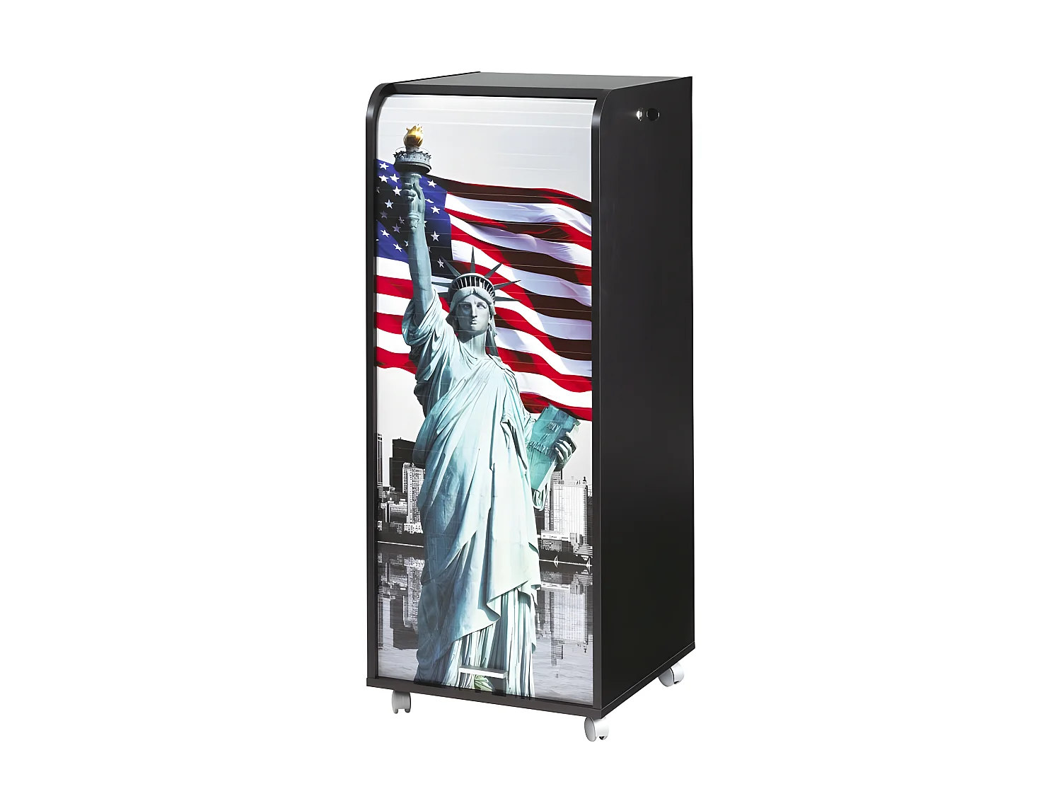 Caisson de Bureau Mobile Noir 108 cm - Coloris: Liberté 505
