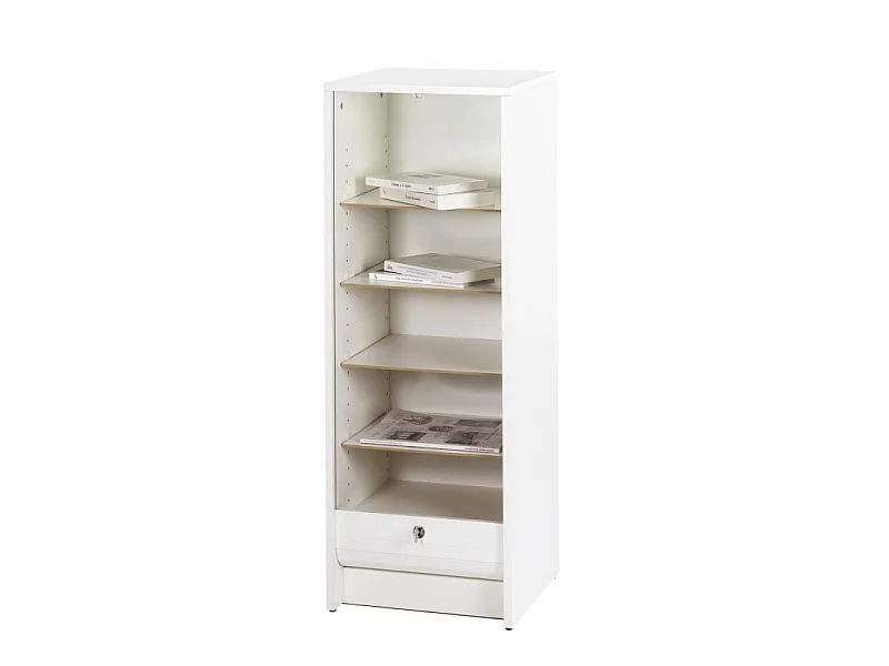 SIMMOB Rolltop Aktenschrank mit Rolladentür Abschließbar 104 x 38 x 38,5 cm