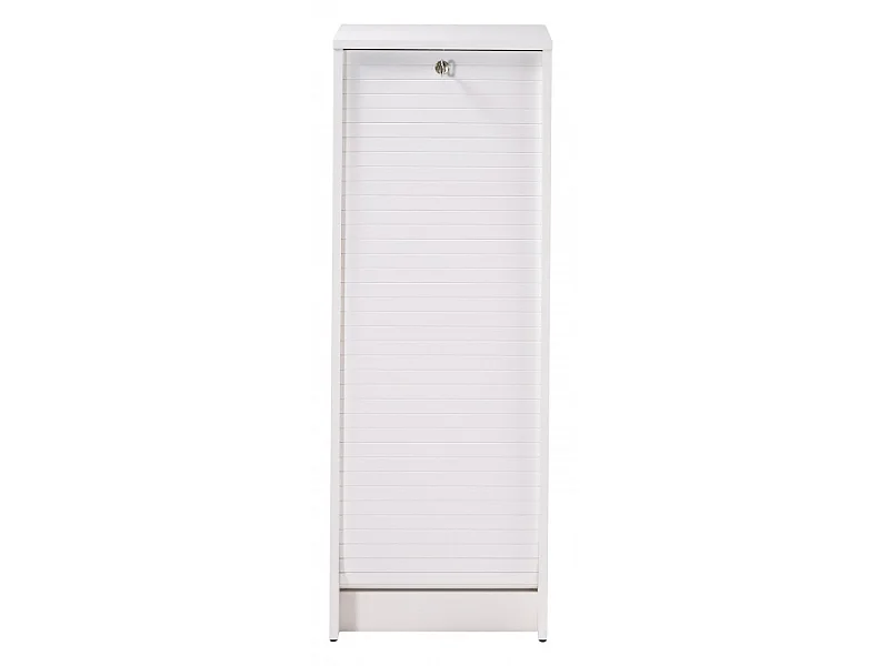 SIMMOB Rolltop Aktenschrank mit Rolladentür Abschließbar 104 x 38 x 38,5 cm