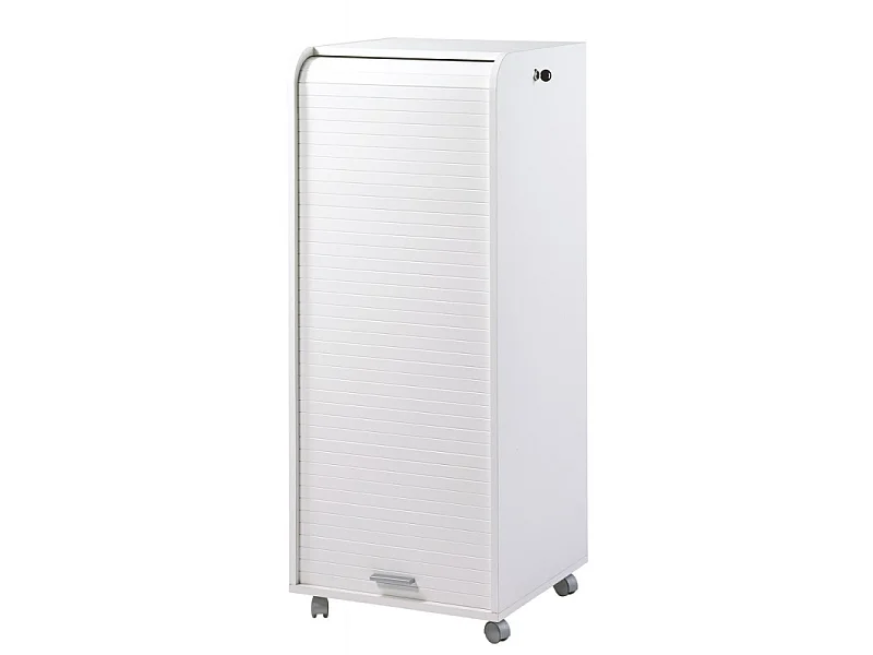 Caisson de Bureau Blanc à Roulettes 108 cm - Coloris: Blanc