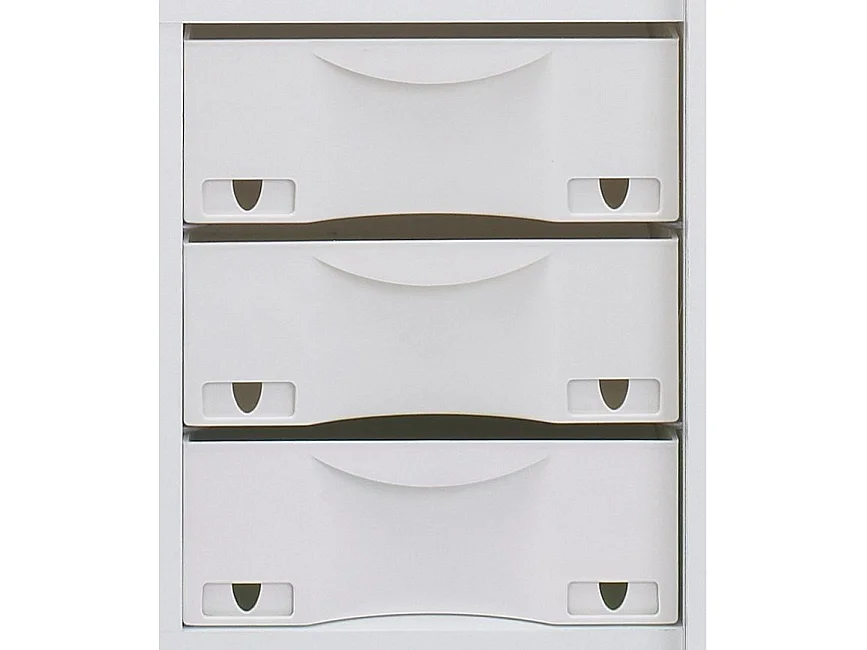 Caisson de Bureau Blanc à Roulettes 108 cm - Coloris: Blanc
