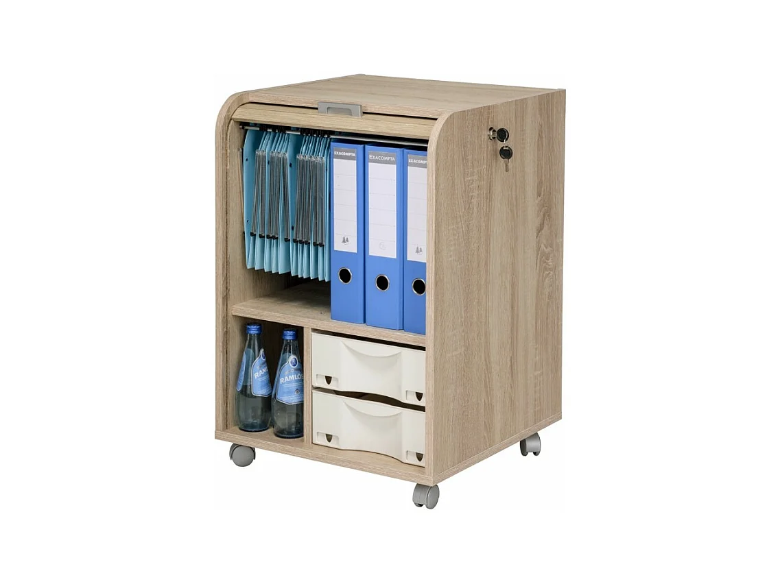 Caisson de Bureau Chêne Naturel - Coloris: Chêne Naturel