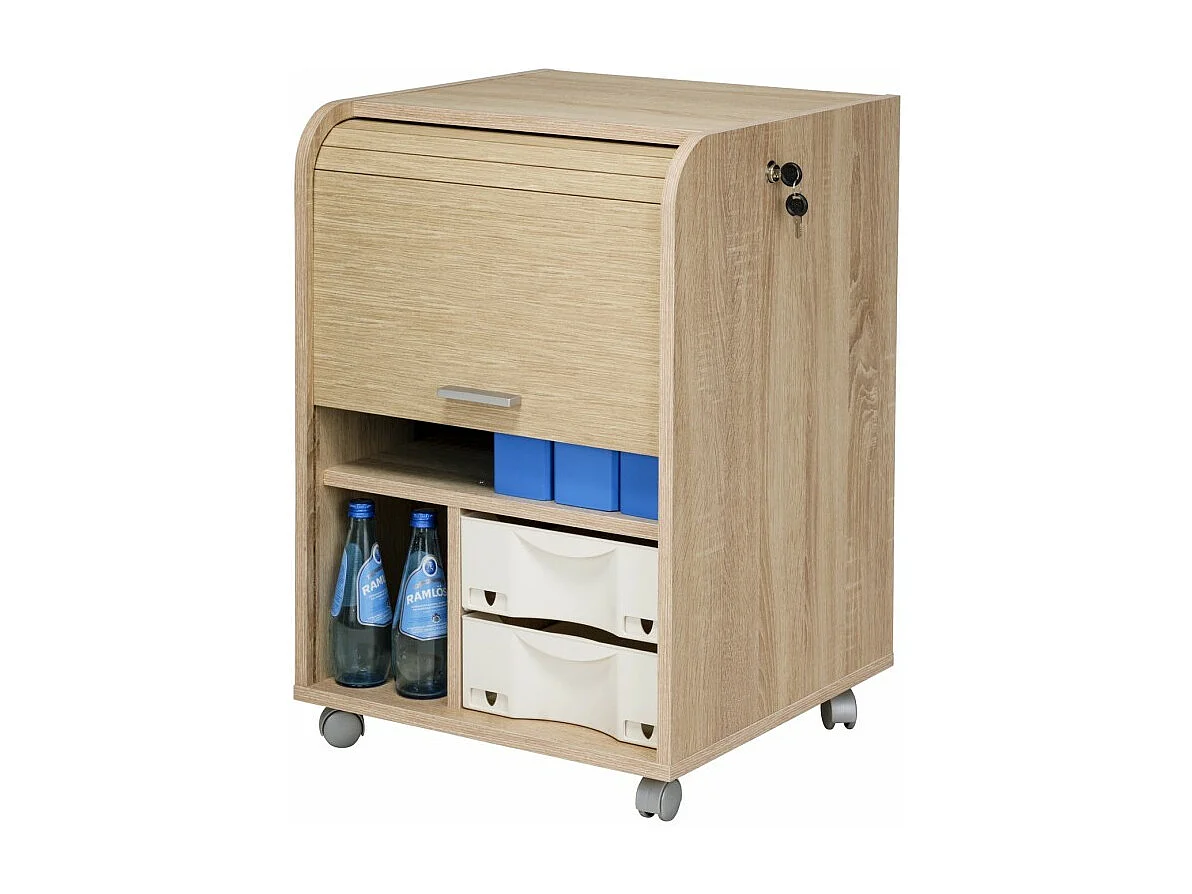 Caisson de Bureau Chêne Naturel - Coloris: Chêne Naturel