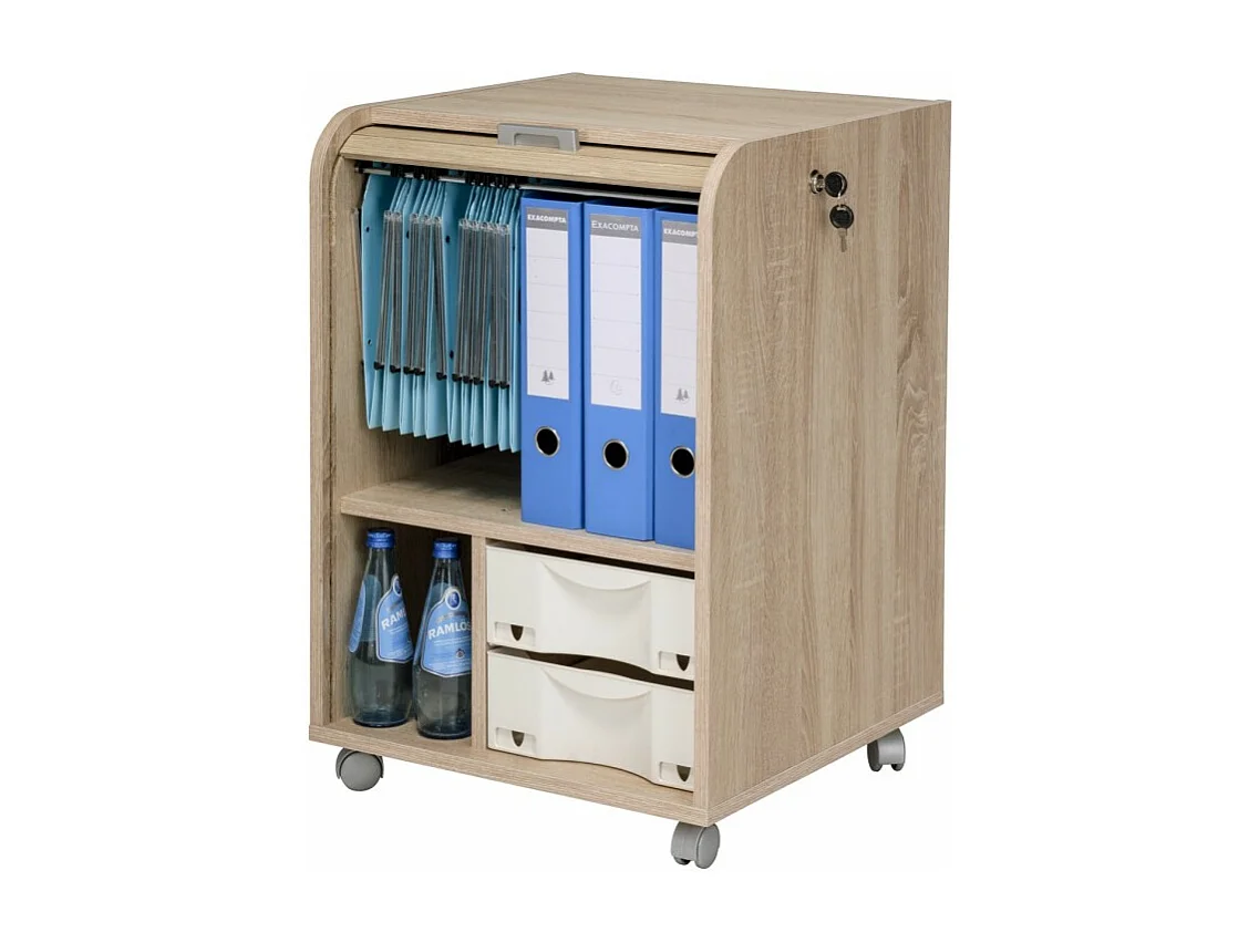 Caisson de Bureau Chêne Naturel - Coloris: Chêne Naturel