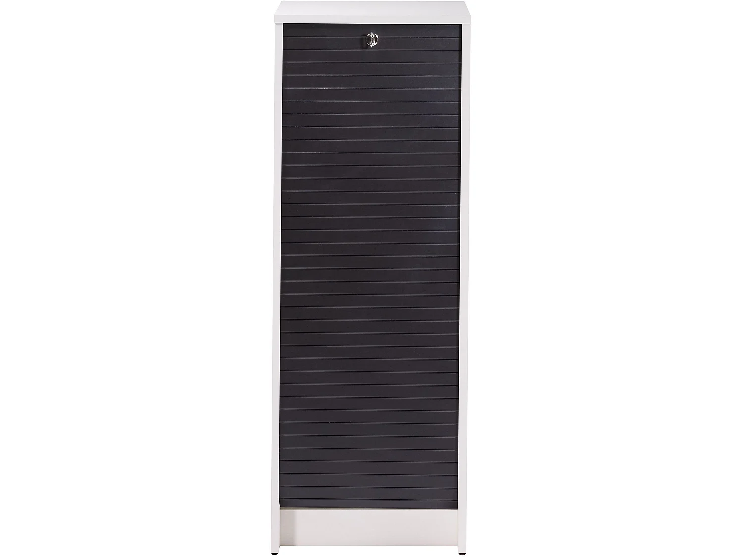 SIMMOB Rolltop Aktenschrank mit Rolladentür Abschließbar 104 x 38 x 38,5 cm