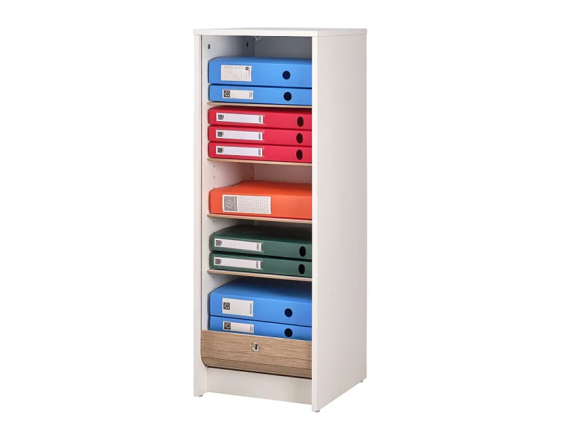 SIMMOB Rolltop Aktenschrank mit Rolladentür Abschließbar 104 x 38 x 38,5 cm