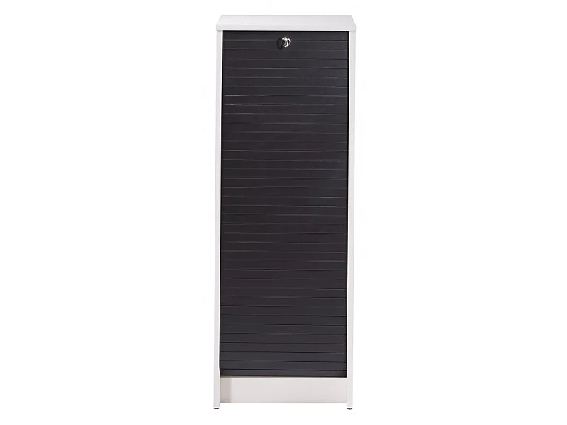 SIMMOB Rolltop Aktenschrank mit Rolladentür Abschließbar 104 x 38 x 38,5 cm