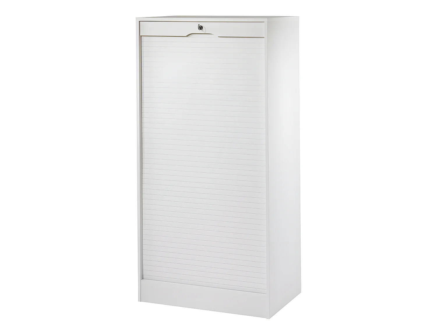 Classeur à Rideau Largeur 70 cm Hauteur 140 cm - Coloris: Blanc