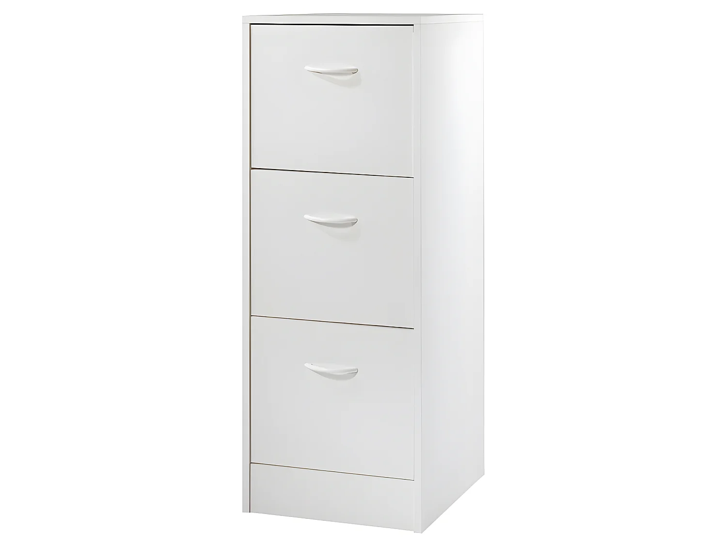 Classeur 3 Tiroirs Pour 75 Dossiers Suspendus 41,4 x 108,4 x 44 cm - Coloris: Blanc