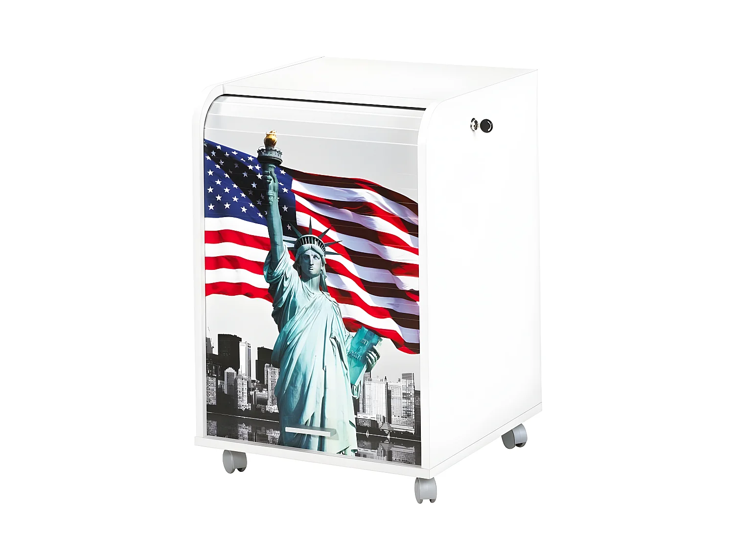 Caisson de Bureau Blanc 2 Tiroirs - Coloris: Liberté 505