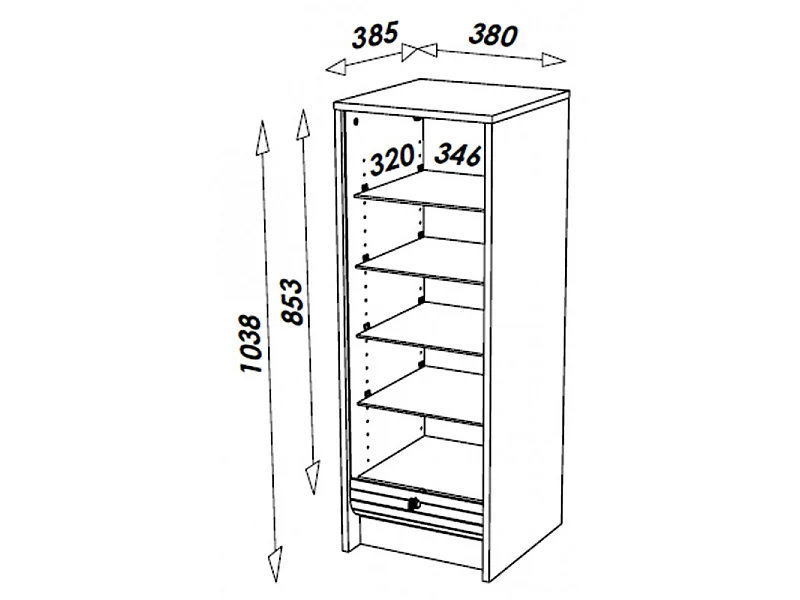 SIMMOB Rolltop Aktenschrank mit Rolladentür Abschließbar 104 x 38 x 38,5 cm