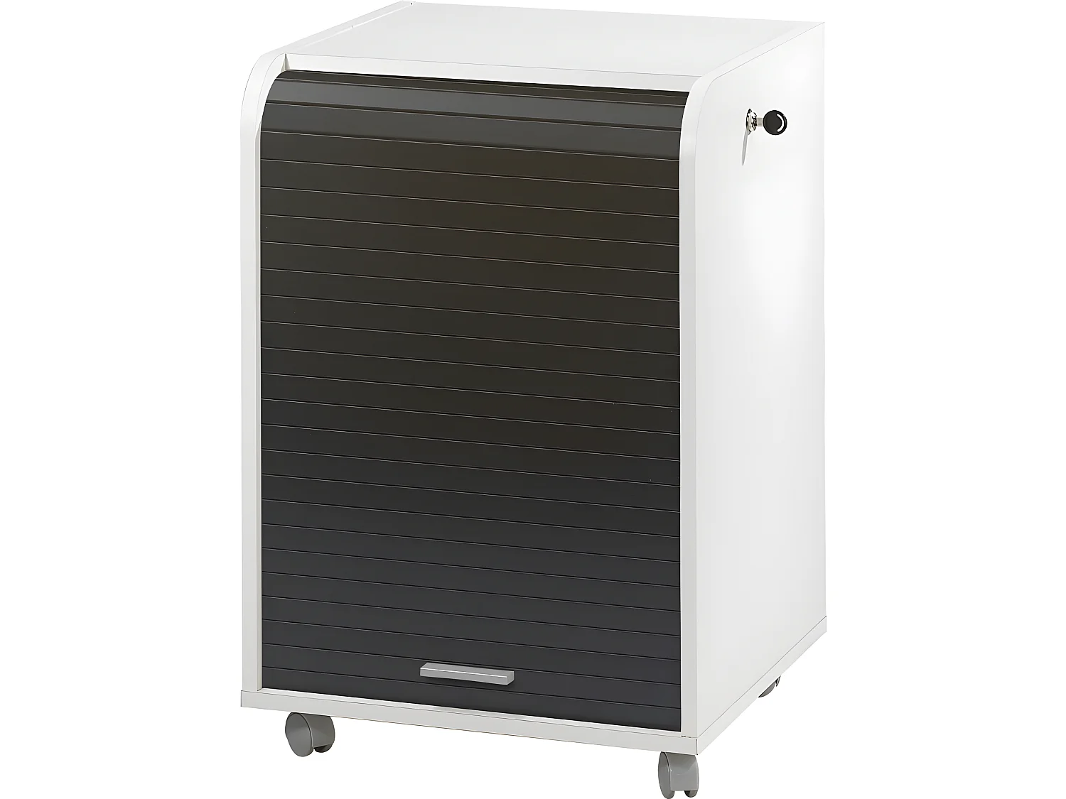 Caisson de Bureau Blanc Bicolore - Coloris: Noir