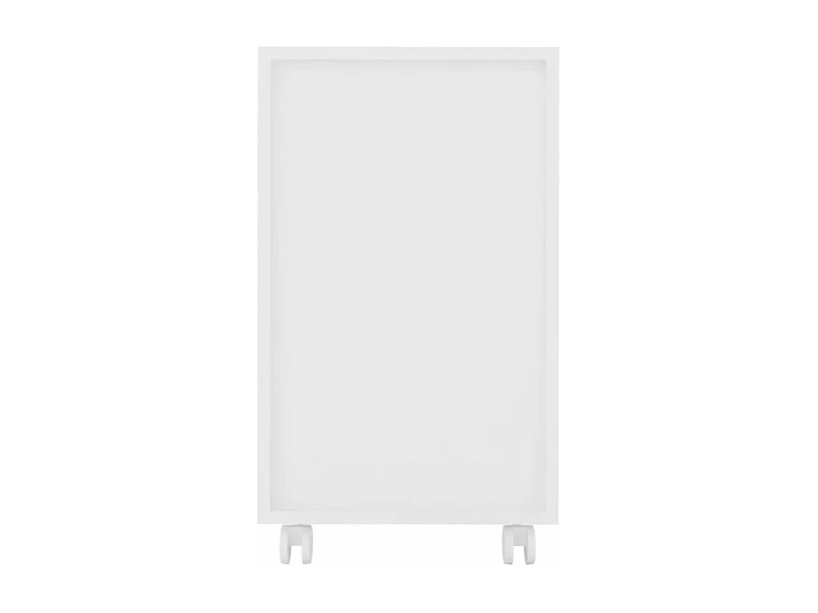 Caisson Roulant Multifonctions 3 Tiroirs Blanc Mat L 36 H 64 P 36 cm