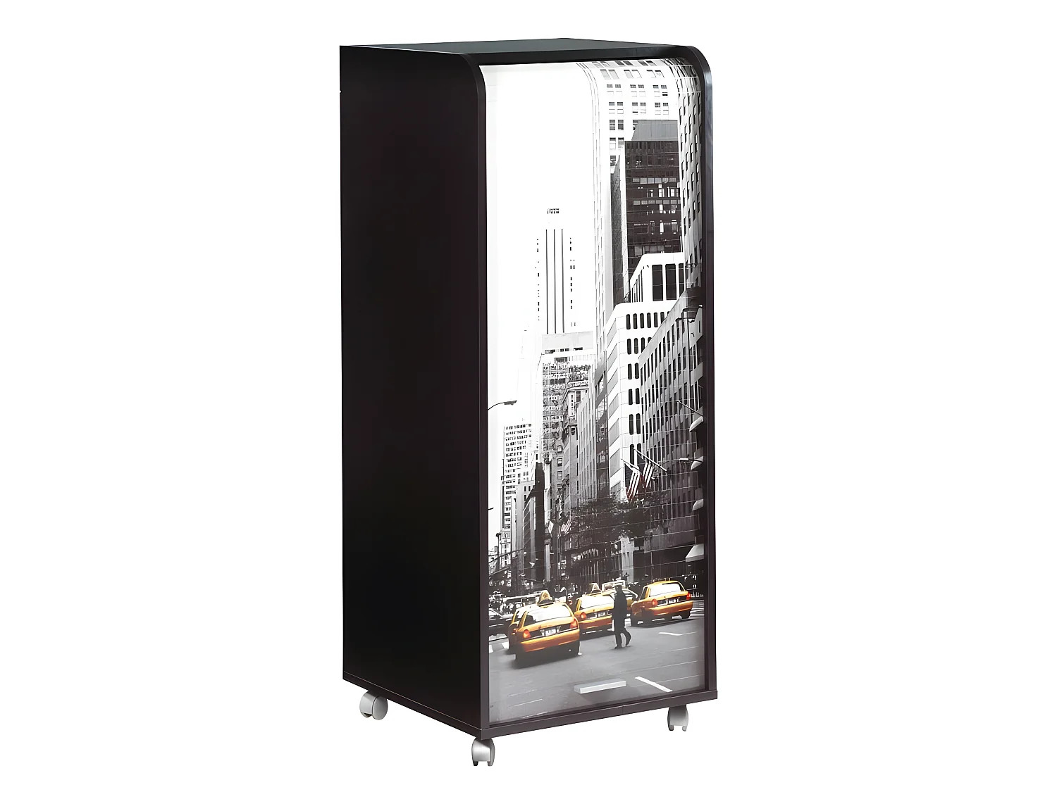 Caisson de Bureau Mobile Noir 108 cm - Coloris: New York 504