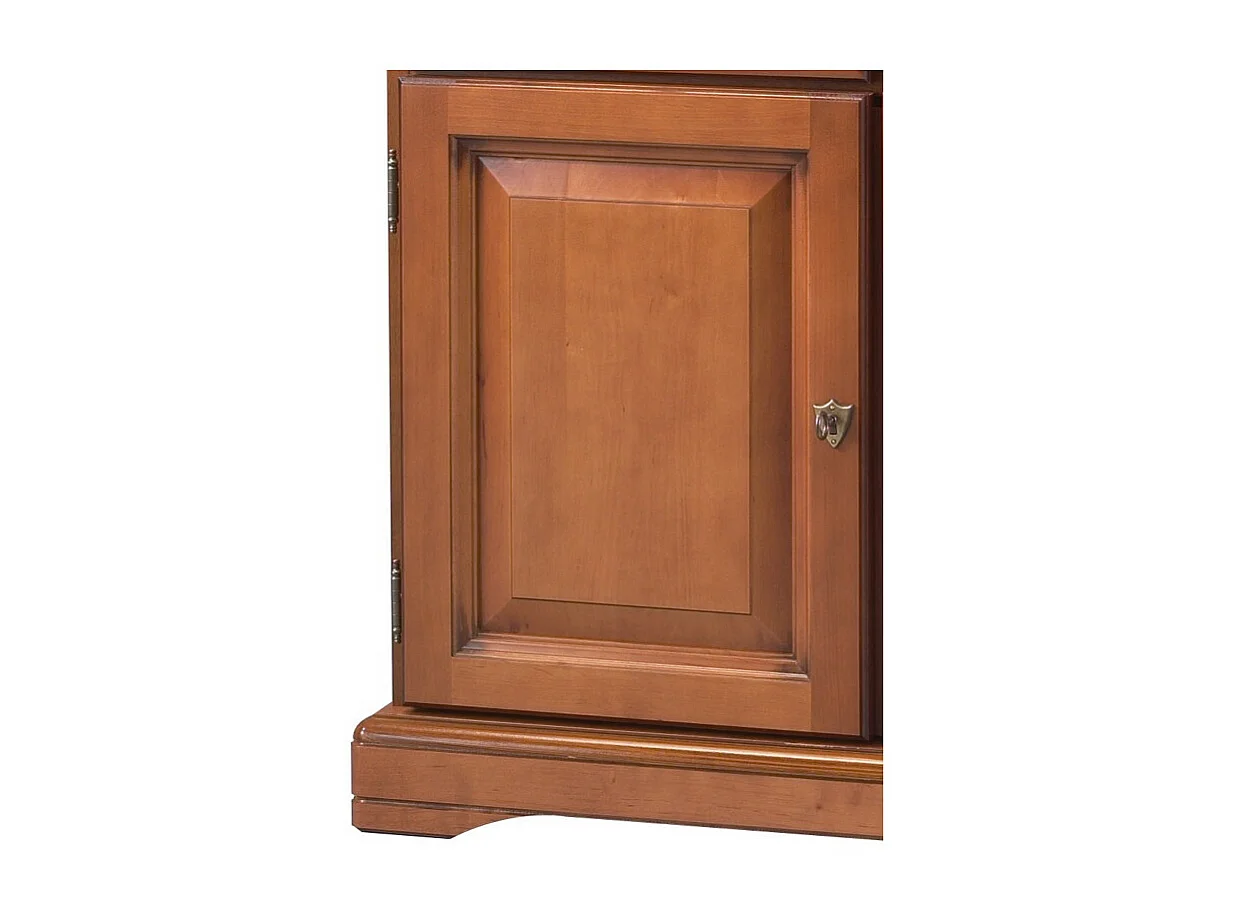 Buffet 2 Portes 2 Tiroirs Merisier 2 Niches L 82.4 H 77.2 P 41 cm