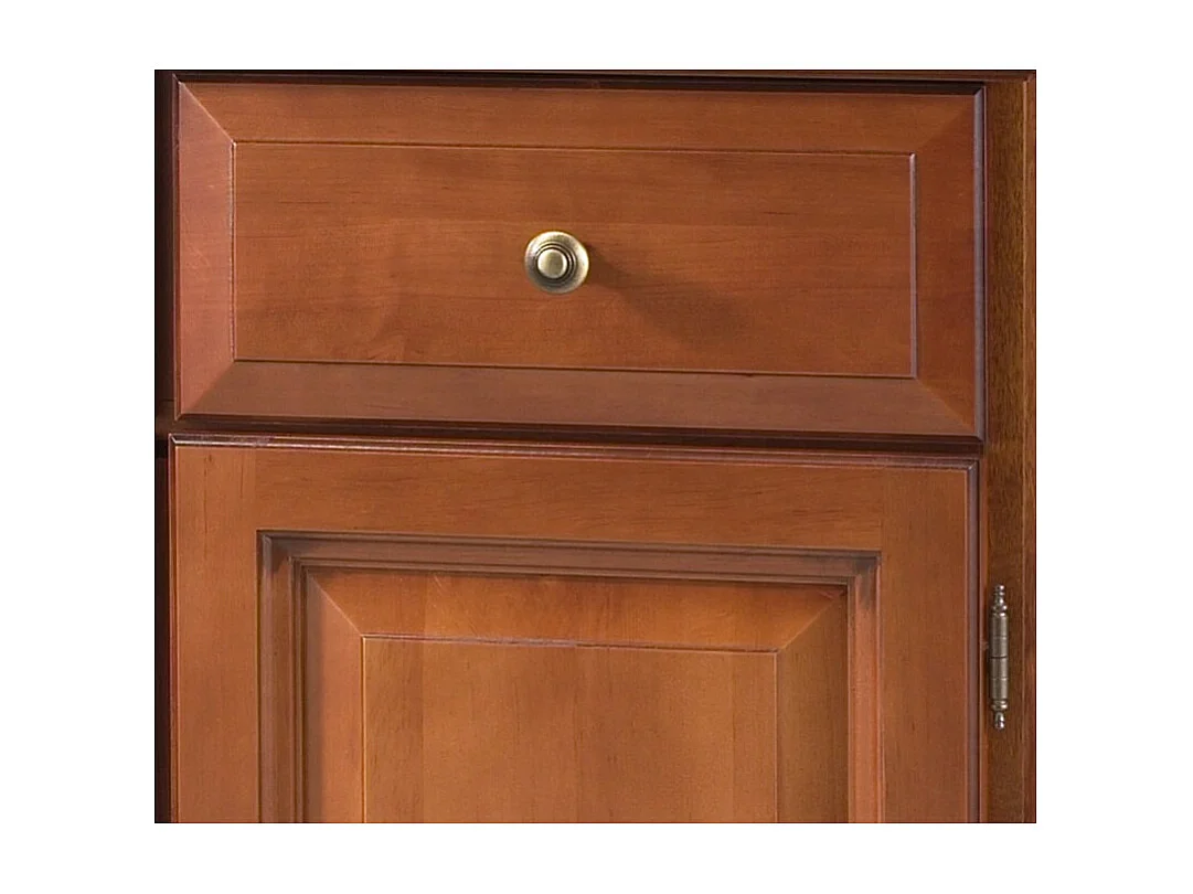 Buffet 2 Portes 2 Tiroirs Merisier 2 Niches L 82.4 H 77.2 P 41 cm
