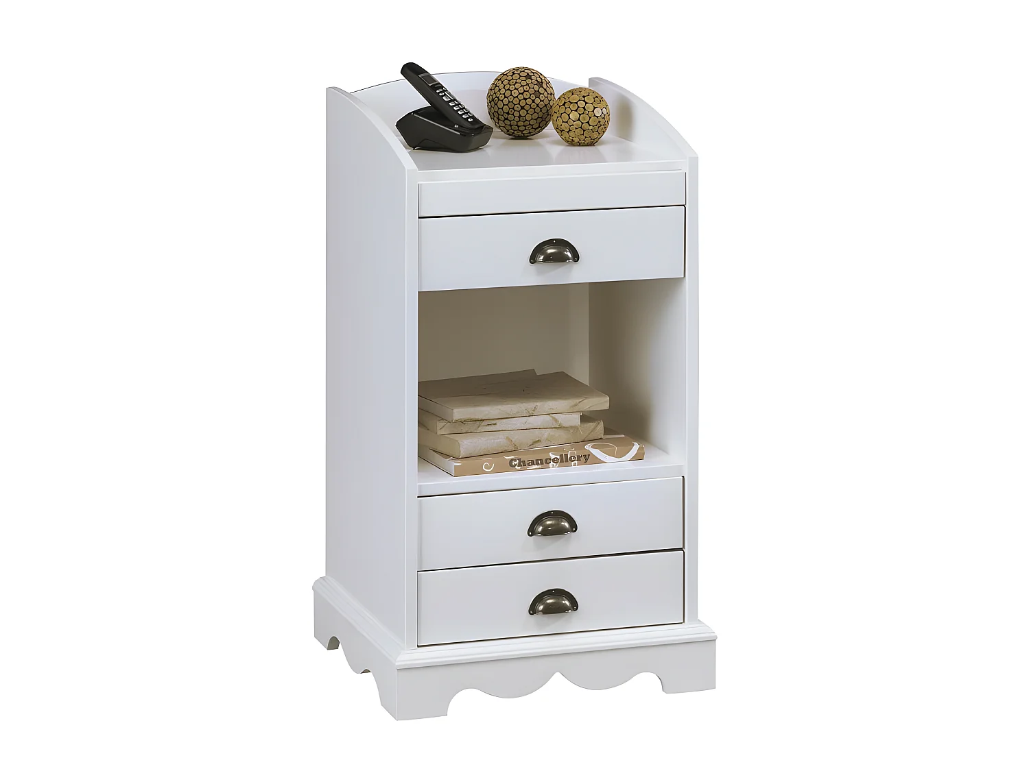 Meuble d’entrée Meuble Téléphone Blanc